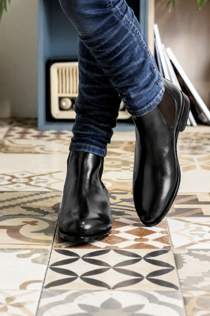Black Chelsea Boot Black Sole