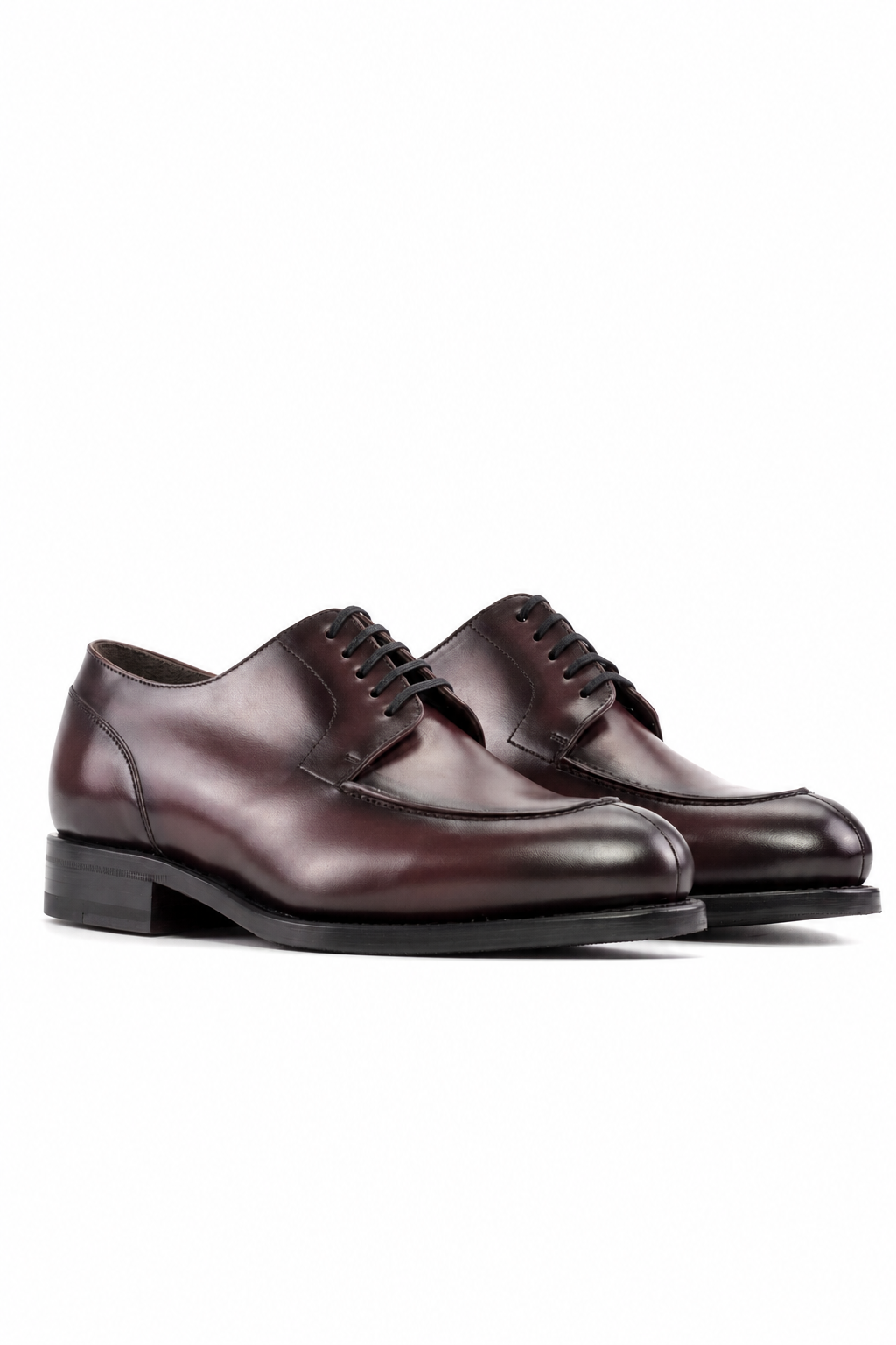 Dark Red Derby Split Toe