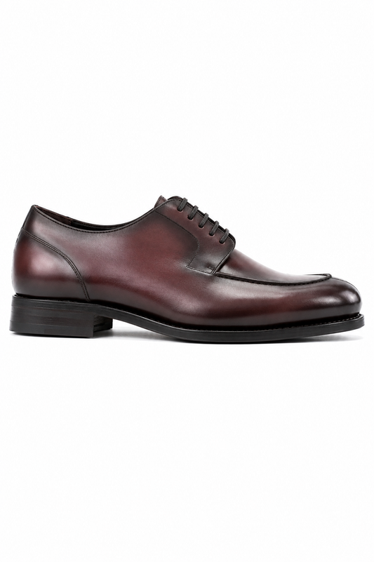 Dark Red Derby Split Toe