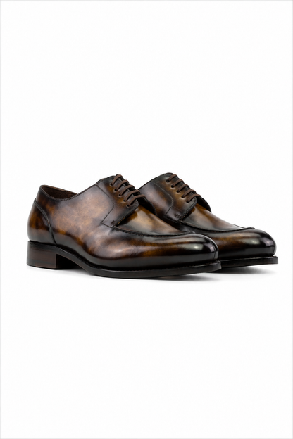Tobacco Patina Derby Split Toe