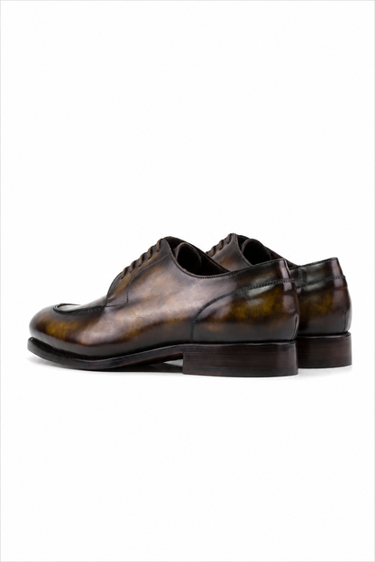 Tobacco Patina Derby Split Toe