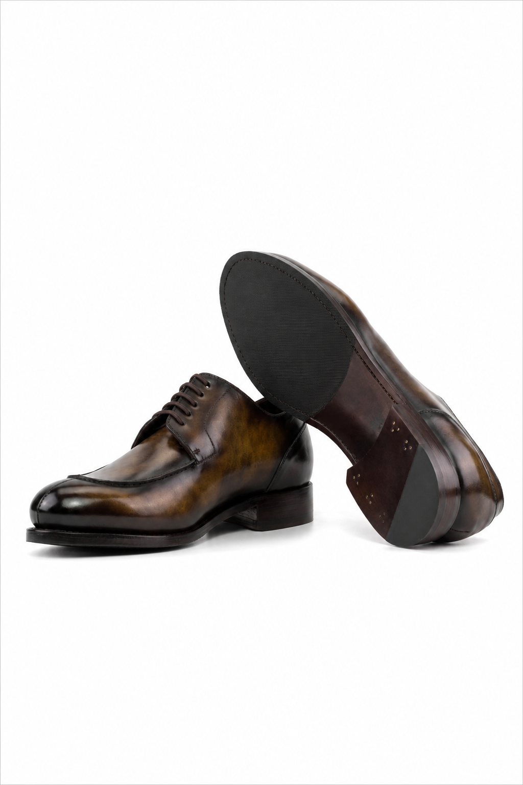 Tobacco Patina Derby Split Toe