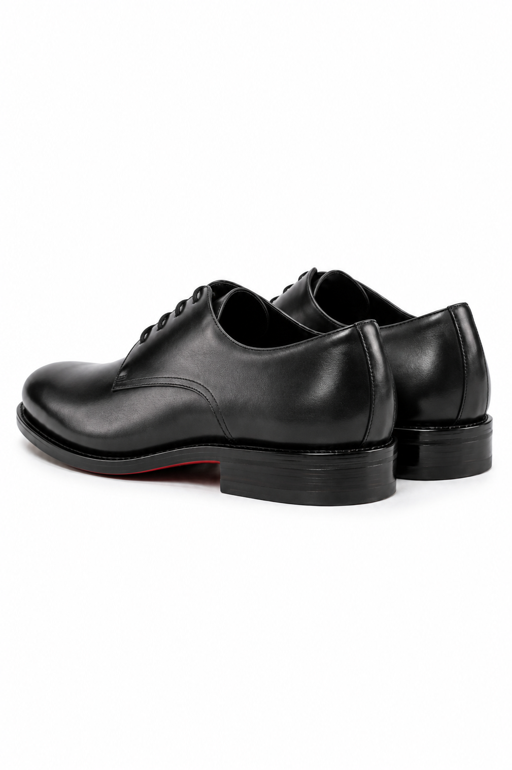 Black Derby Dark Red Sole
