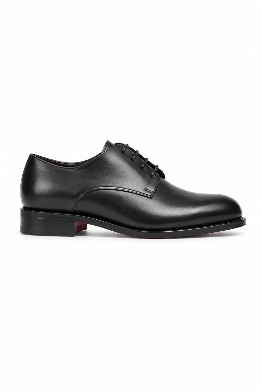 Black Derby Dark Red Sole