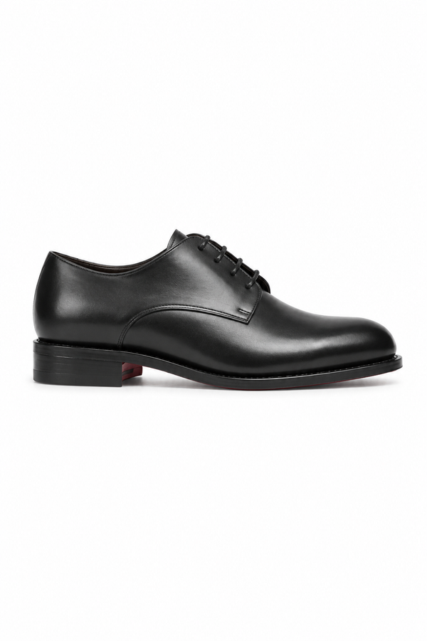 Black Derby Red Sole