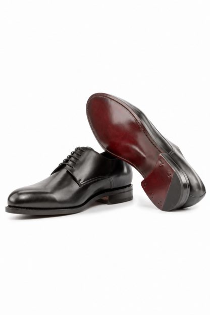 Black Derby Red Sole