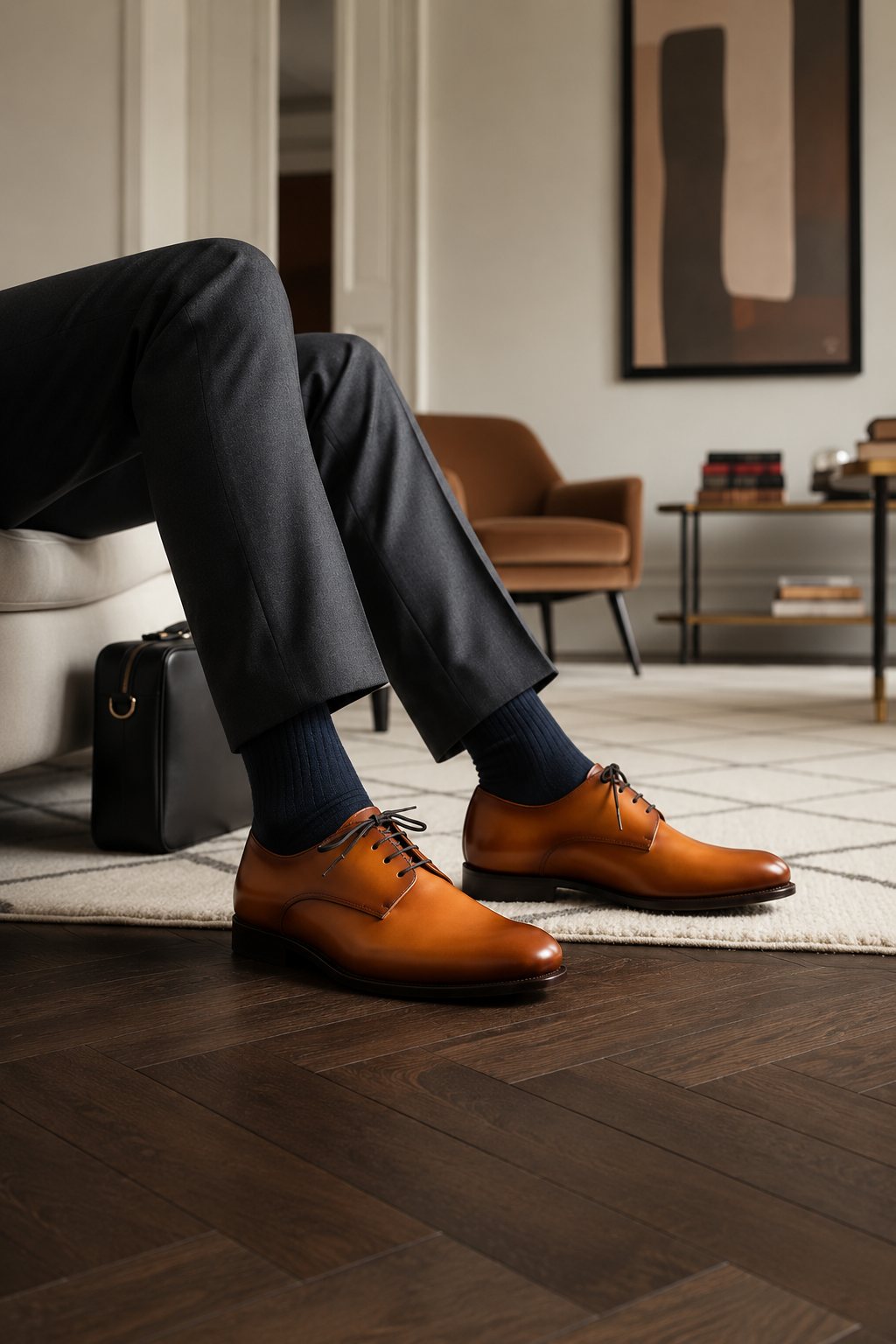 Tan Plain Derby