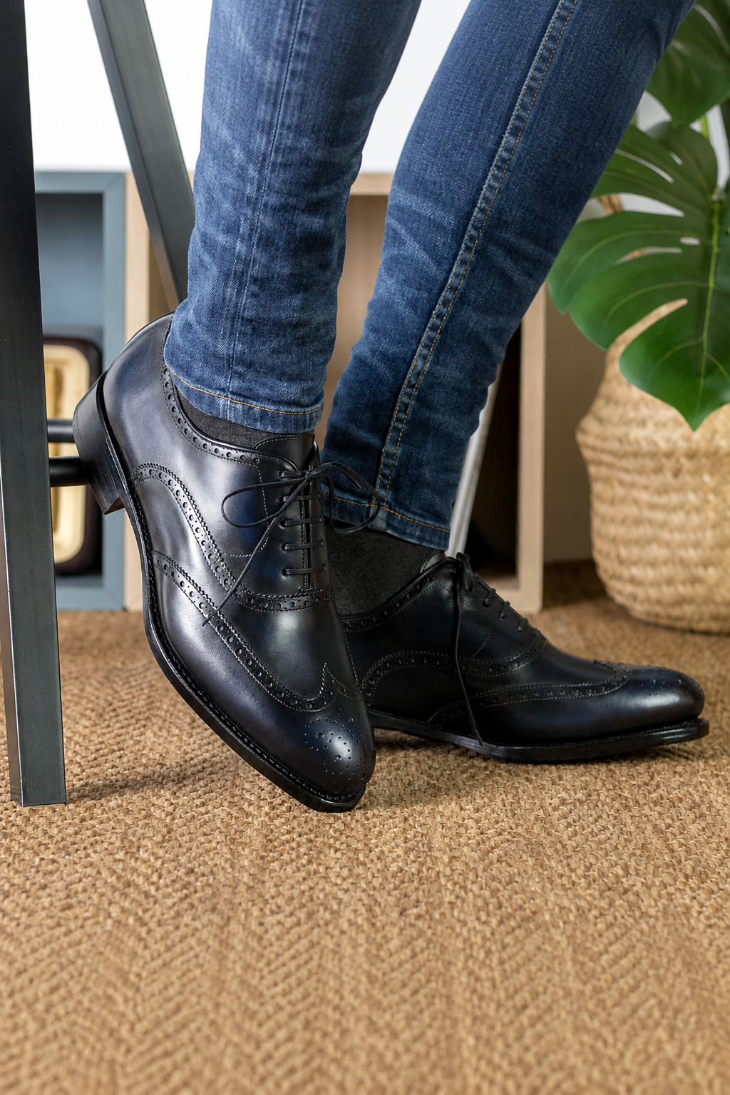 Black Blue Full Brogue