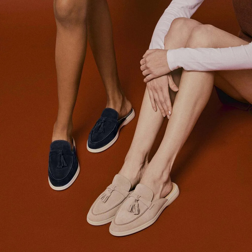 Lady Navy Yacht Slipper
