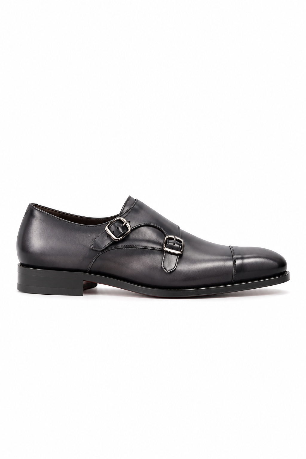 Graphite Noir Double Monk