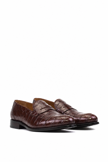 Mahogany Calf Leather Loafer 'The Reserve' 1/50
