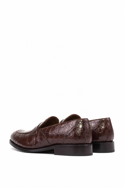 Mahogany Calf Leather Loafer 'The Reserve' 1/50