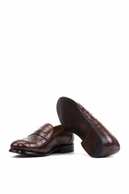 Mahogany Calf Leather Loafer 'The Reserve' 1/50