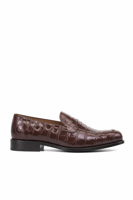 Mahogany Calf Leather Loafer 'The Reserve' 1/50