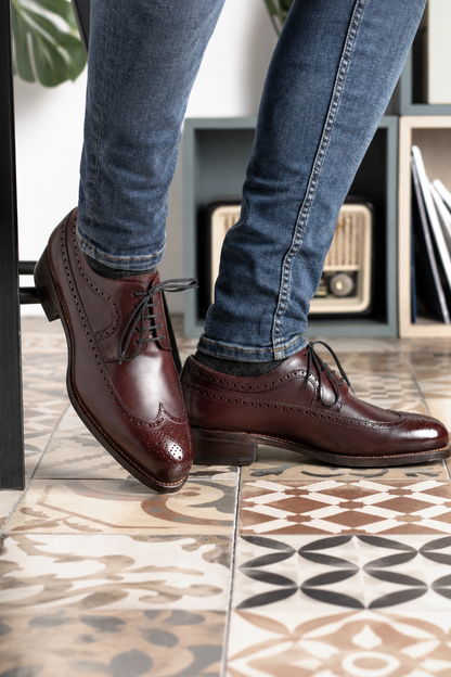 Espresso Patina Longwing Blucher