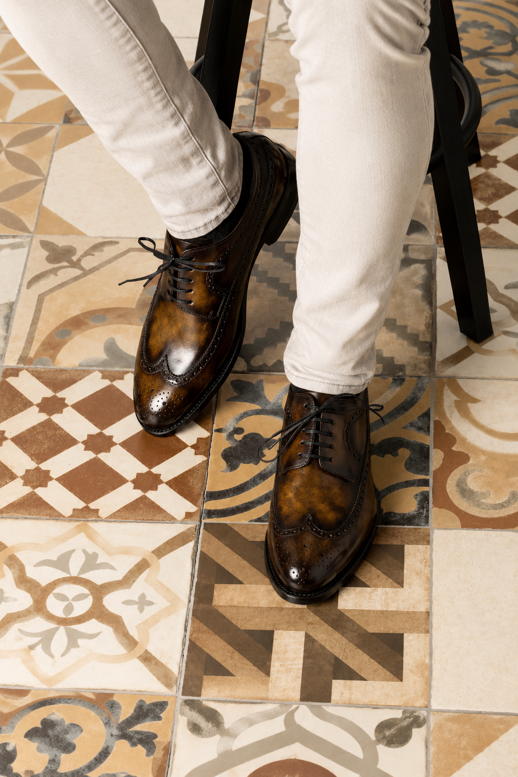 Tobacco Patina Longwing Blucher