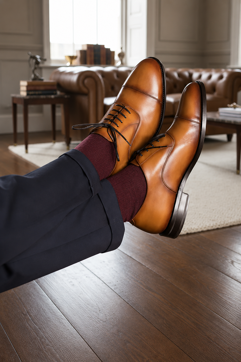 Tan Oxford Cap Toe