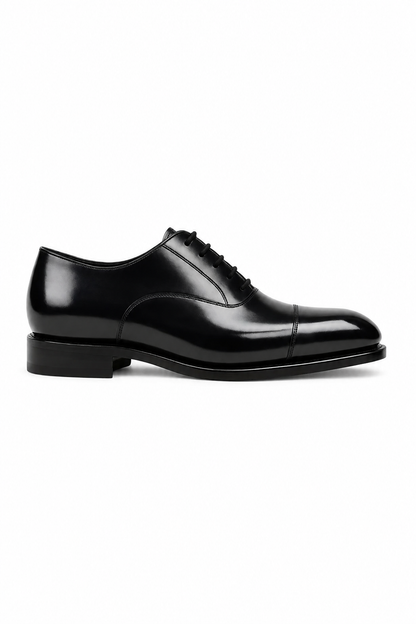 Black Oxford Cap Toe