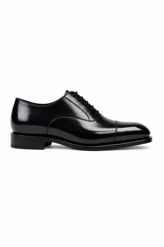 Black Oxford Cap Toe