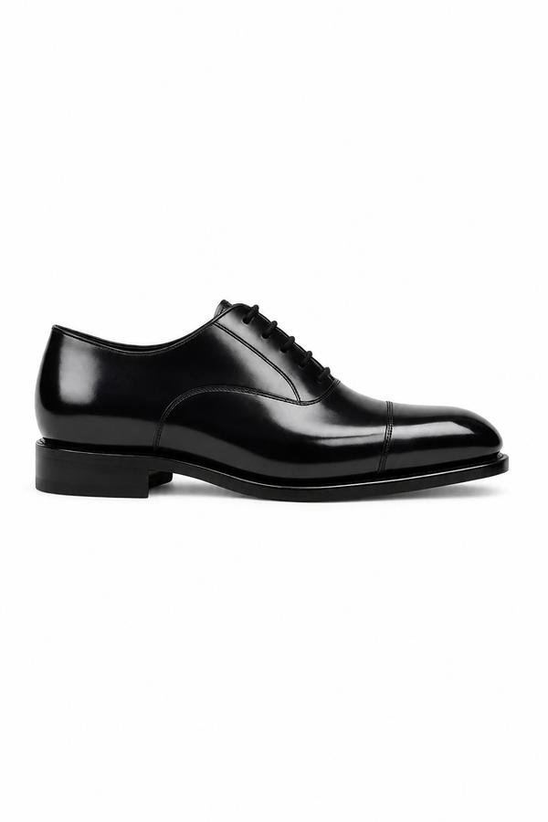 Black Oxford Cap Toe